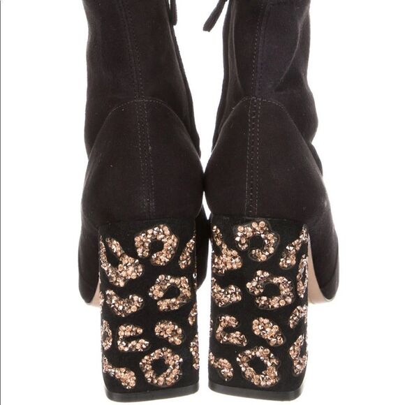 Sophia Webster Felicity Leopard Ankle Sock Boots - Picture 6 of 11